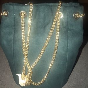 New green small express wrist hobo bag